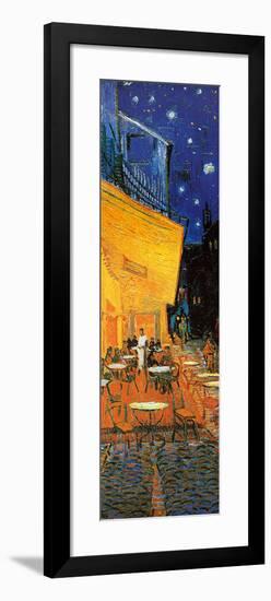 Pavement Cafe at Night Detail-Vincent van Gogh-Framed Art Print