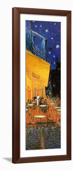 Pavement Cafe at Night Detail-Vincent van Gogh-Framed Art Print