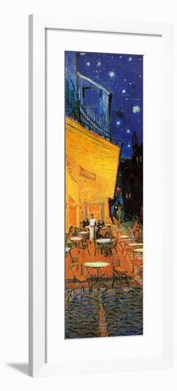 Pavement Cafe at Night Detail-Vincent van Gogh-Framed Art Print