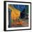 Pavement Cafe at Night-Vincent van Gogh-Framed Art Print