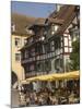 Pavement Cafe in Main Square, Meersberg, Lake Constance, Germany-James Emmerson-Mounted Photographic Print