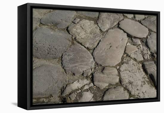 Pavement Detail, Roman Site of Herculaneum, Italy-Natalie Tepper-Framed Stretched Canvas