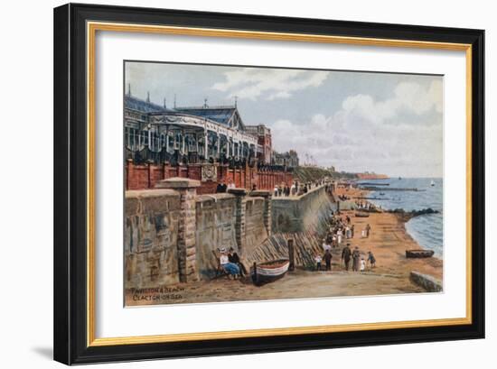 Pavilion and Beach, Clacton-On-Sea-Alfred Robert Quinton-Framed Giclee Print