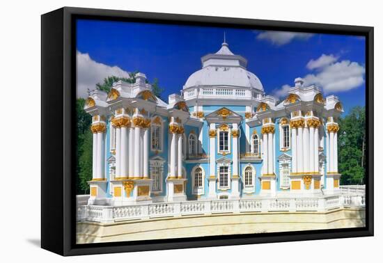 Pavilion Hermitage in Tsarskoe Selo. St. Petersburg, Russia-Brian K-Framed Premier Image Canvas