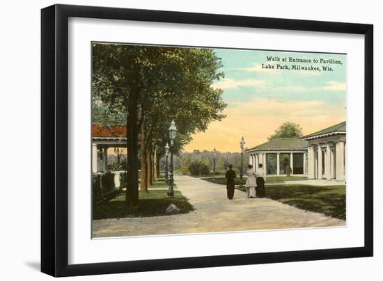 Pavilion, Lake Park, Milwaukee, Wisconsin-null-Framed Art Print