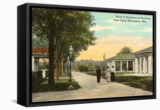 Pavilion, Lake Park, Milwaukee, Wisconsin-null-Framed Stretched Canvas