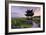 Pavilion, Lotus Field and Zig Zag Bridge at West Lake, Hangzhou, Zhejiang, China, Asia-Andreas Brandl-Framed Photographic Print