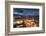 Pavilion near Wu Hua Gate at dusk, Dali, Yunnan, China, Asia-Ian Trower-Framed Photographic Print