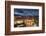 Pavilion near Wu Hua Gate at dusk, Dali, Yunnan, China, Asia-Ian Trower-Framed Photographic Print