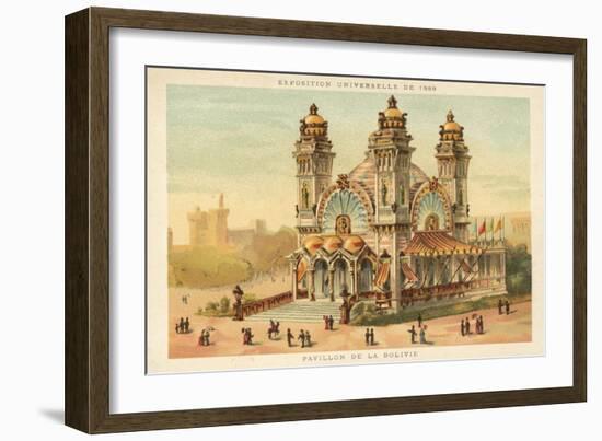 Pavilion of Bolivia, Exposition Universelle 1889, Paris-null-Framed Giclee Print