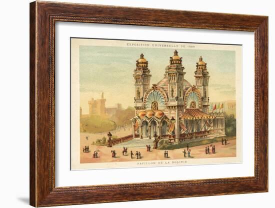 Pavilion of Bolivia, Exposition Universelle 1889, Paris-null-Framed Giclee Print