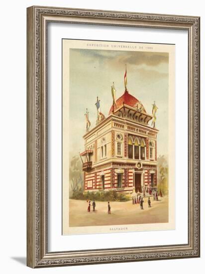 Pavilion of El Salvador, Exposition Universelle 1889, Paris-null-Framed Giclee Print