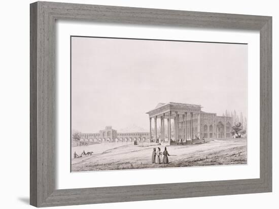 Pavilion of Mirrors, Isfahan, Plate 33 Modern Monuments of Persia, Engraved Sauvageot-Pascal Xavier Coste-Framed Giclee Print