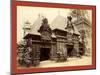 Pavilion of Nicaragua and Base of the Eiffel Tower, Paris Exposition, 1889-null-Mounted Giclee Print