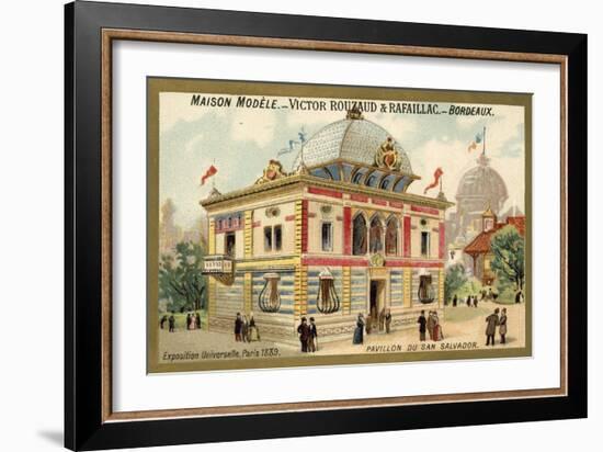 Pavilion of San Salvador, Exposition Universelle, Paris, 1889-null-Framed Giclee Print