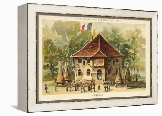 Pavilion of Senegal, Exposition Universelle 1889, Paris-null-Framed Premier Image Canvas