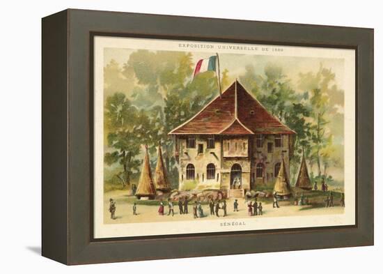 Pavilion of Senegal, Exposition Universelle 1889, Paris-null-Framed Premier Image Canvas