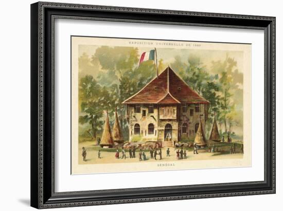 Pavilion of Senegal, Exposition Universelle 1889, Paris-null-Framed Giclee Print