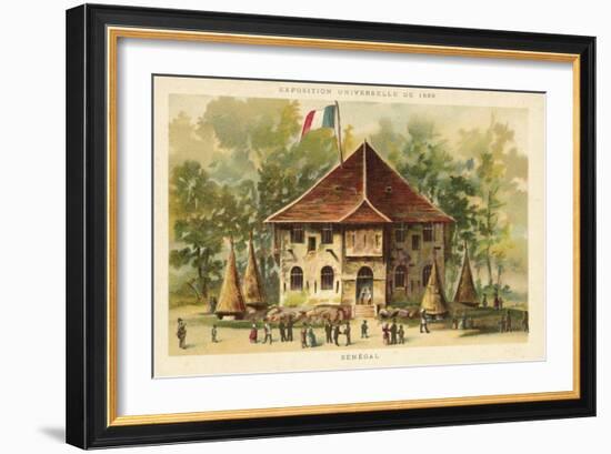 Pavilion of Senegal, Exposition Universelle 1889, Paris-null-Framed Giclee Print