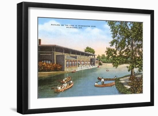 Pavilion, Washington Park, Milwaukee, Wisconsin-null-Framed Art Print