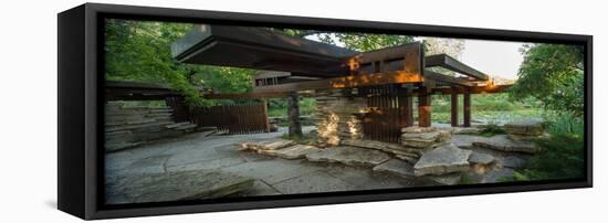 Pavillion in Caldwell Lily Pond-Steve Gadomski-Framed Premier Image Canvas