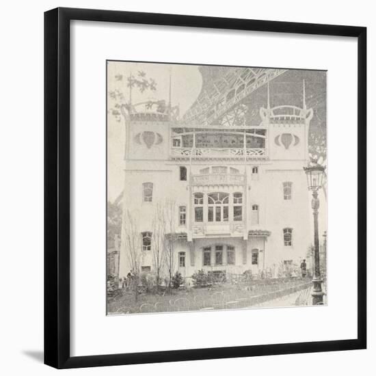 Pavillon Bleu Restaurant in Paris During Exposition Universelle, 1900, France-null-Framed Giclee Print