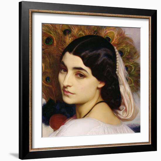 Pavonia, 1859 (Detail)-Frederick Leighton-Framed Giclee Print