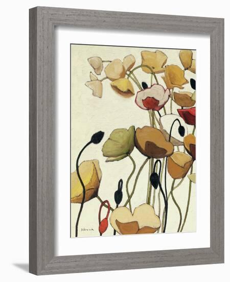 Pavots Ondule I-Shirley Novak-Framed Art Print