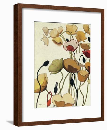 Pavots Ondule I-Shirley Novak-Framed Art Print