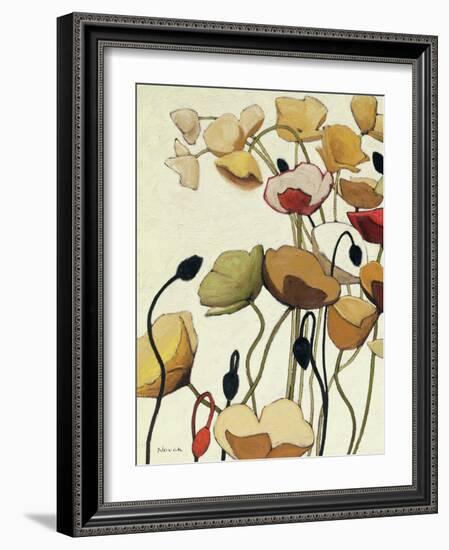 Pavots Ondule I-Shirley Novak-Framed Art Print