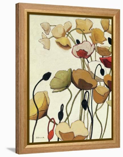 Pavots Ondule I-Shirley Novak-Framed Stretched Canvas