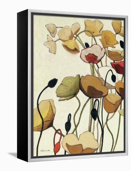 Pavots Ondule I-Shirley Novak-Framed Stretched Canvas