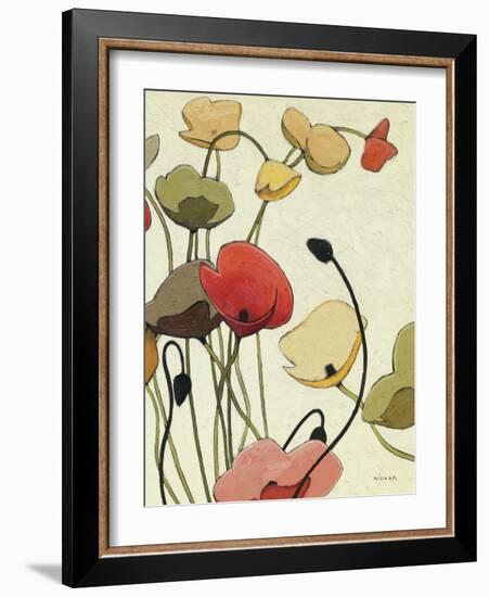 Pavots Ondule II-Shirley Novak-Framed Art Print