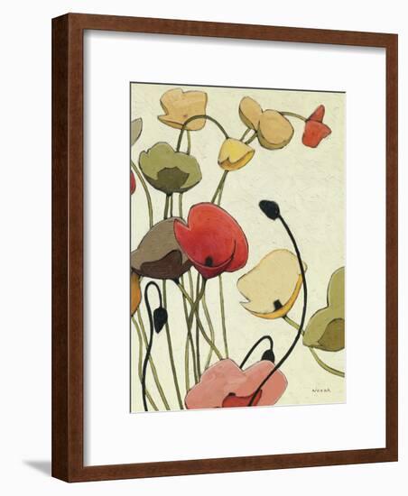 Pavots Ondule II-Shirley Novak-Framed Art Print