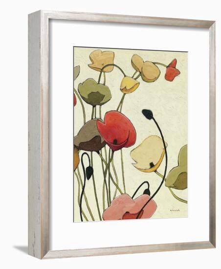 Pavots Ondule II-Shirley Novak-Framed Art Print