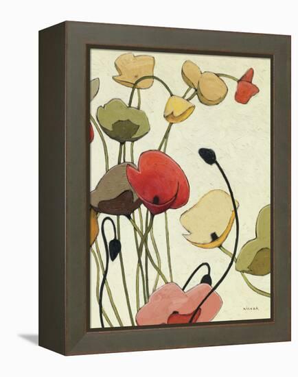 Pavots Ondule II-Shirley Novak-Framed Stretched Canvas