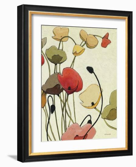 Pavots Ondule II-Shirley Novak-Framed Art Print