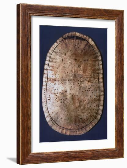 Pawnee buckskin chart of the night sky-Werner Forman-Framed Giclee Print