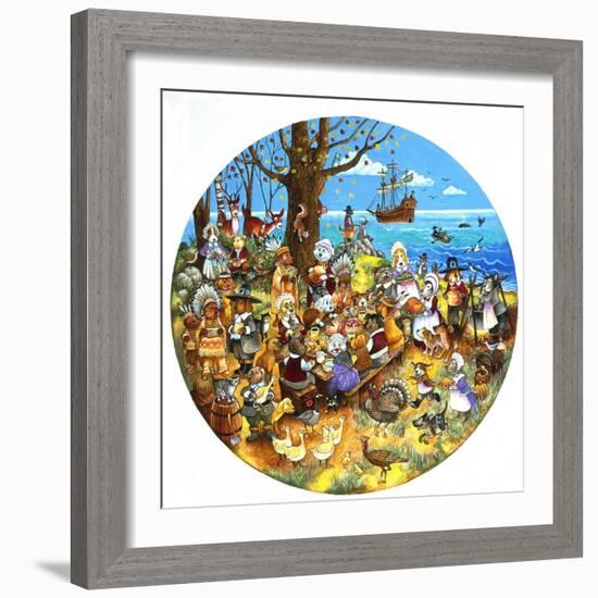 Paws for Thanks-Bill Bell-Framed Giclee Print