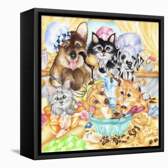 Pawsome Bakery-Karen Middleton-Framed Premier Image Canvas