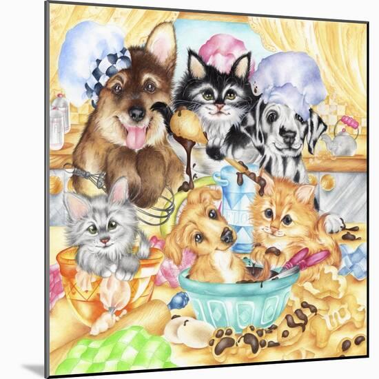 Pawsome Bakery-Karen Middleton-Mounted Giclee Print