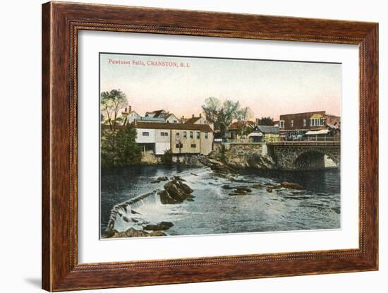 Pawtuxet Falls, Cranston, Rhode Island-null-Framed Art Print