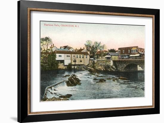 Pawtuxet Falls, Cranston, Rhode Island-null-Framed Art Print