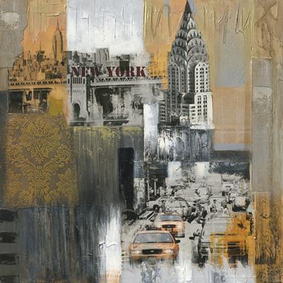 Manhattan Collage Wall Art: Prints, Paintings & Posters