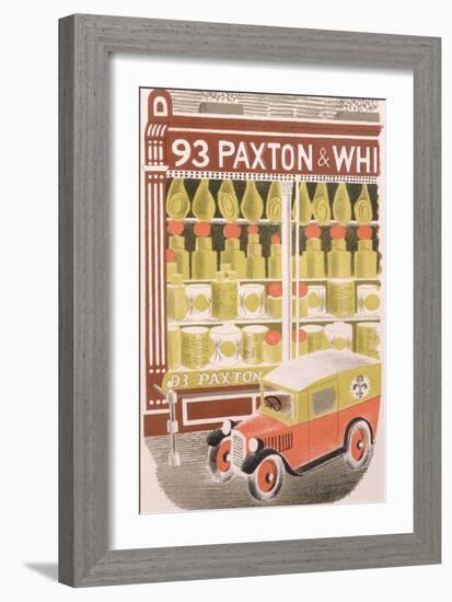 Paxton and Whitfield Cheesemongers, 1938-Eric Ravilious-Framed Giclee Print