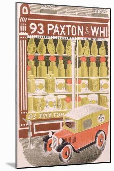 Paxton and Whitfield Cheesemongers, 1938-Eric Ravilious-Mounted Giclee Print