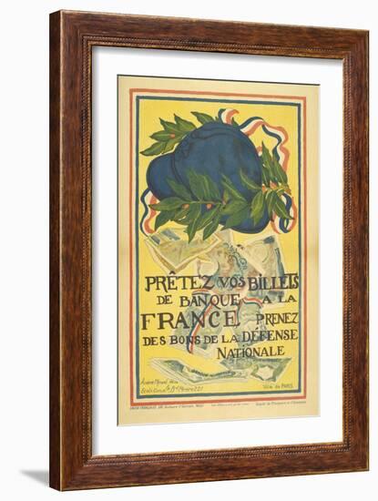 Pay Your Bills For the Defence Of France-null-Framed Giclee Print