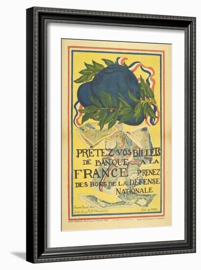 Pay Your Bills For the Defence Of France-null-Framed Giclee Print