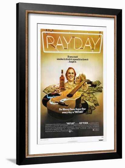 PAYDAY, US poster, from left: Rip Torn, Ahna Capri, 1973-null-Framed Art Print