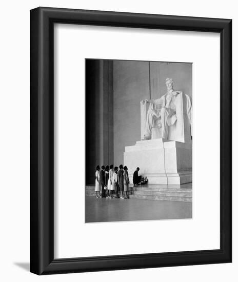 Paying Homage to Lincoln-William J. Smith-Framed Photographic Print